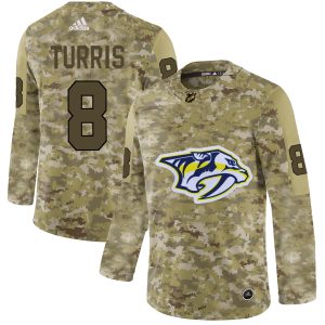 Cool Adidas Predators #8 Kyle Turris Camo Authentic Stitched NHL Jersey to stand out at the stadium