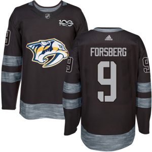 Gorgeous Adidas Predators #9 Filip Forsberg Black 1917 2017 100th Anniversary Stitched NHL Jersey perfect for game days