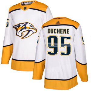Cool Adidas Predators #95 Matt Duchene White Road Authentic Stitched NHL Jersey to elevate your fan gear collection