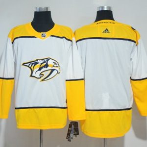 Chic Adidas Predators Blank White Road Authentic Stitched NHL Jersey to show your team spirit