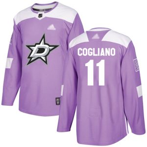 Amazing Adidas Stars #11 Andrew Cogliano Purple Authentic Fights Cancer Stitched NHL Jersey a must - have for collectors