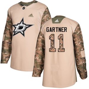 Sleek Adidas Stars #11 Mike Gartner Camo Authentic 2017 Veterans Day Stitched NHL Jersey to show your team spirit