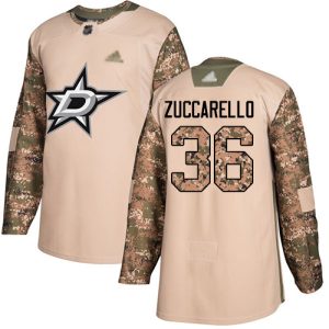 Top - notch Adidas Stars #36 Mats Zuccarello Camo Authentic 2017 Veterans Day Stitched NHL Jersey a must - have for collectors