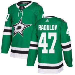 Stylish Adidas Stars #47 Alexander Radulov Green Home Authentic Stitched NHL Jersey to elevate your fan gear collection