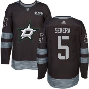 Stylish Adidas Stars #5 Andrej Sekera Black 1917 2017 100th Anniversary Stitched NHL Jersey for ultimate hockey enthusiasts