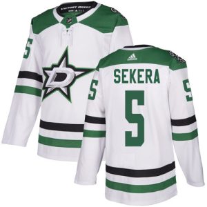 Cool Adidas Stars #5 Andrej Sekera White Road Authentic Stitched NHL Jersey for die - hard fans