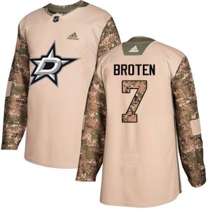 Amazing Adidas Stars #7 Neal Broten Camo Authentic 2017 Veterans Day Stitched NHL Jersey to stand out at the stadium