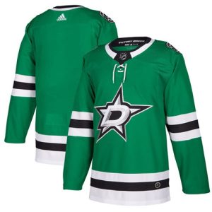 Sleek Adidas Stars Blank Green Home Authentic Stitched NHL Jersey to show your team spirit