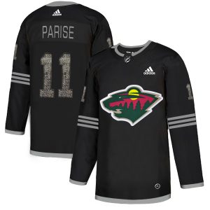 Premium Adidas Wild #11 Zach Parise Black Authentic Classic Stitched NHL Jersey perfect for game days