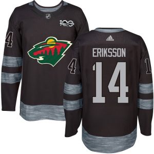 Top - notch Adidas Wild #14 Joel Eriksson Ek Black 1917 2017 100th Anniversary Stitched NHL Jersey to show your team spirit