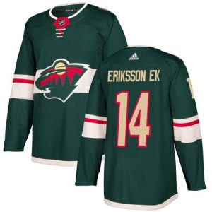 Premium Adidas Wild #14 Joel Eriksson Ek Green Home Authentic Stitched NHL Jersey for die - hard fans