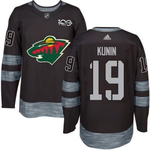 Sleek Adidas Wild #19 Luke Kunin Black 1917 2017 100th Anniversary Stitched NHL Jersey to elevate your fan gear collection