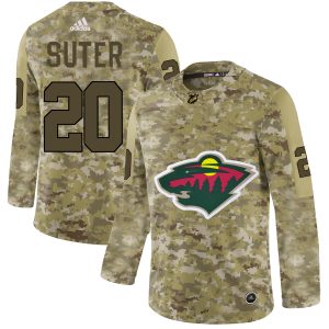 Cool Adidas Wild #20 Ryan Suter Camo Authentic Stitched NHL Jersey to stand out at the stadium