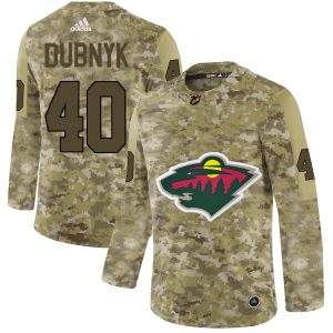 Stunning Adidas Wild #40 Devan Dubnyk Camo Authentic Stitched NHL Jersey a must - have for collectors