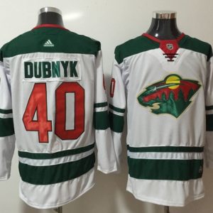 Fantastic Adidas Wild #40 Devan Dubnyk White Road Authentic Stitched NHL Jersey perfect for game days