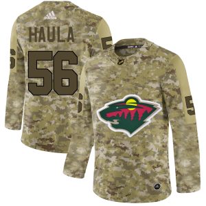 Stunning Adidas Wild #56 Erik Haula Camo Authentic Stitched NHL Jersey to stand out at the stadium