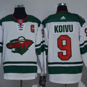 Top - notch Adidas Wild #9 Mikko Koivu White Road Authentic Stitched NHL Jersey for die - hard fans