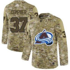 Alluring Adidas Avalanche #37 J.T. Compher Camo Authentic Stitched NHL Jersey to stand out at the stadium