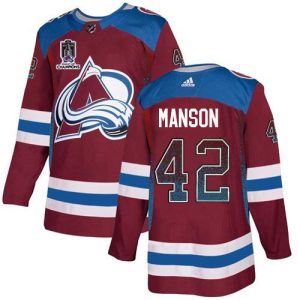 Alluring Adidas Avalanche #42 Josh Manson Burgundy Youth 2022 Stanley Cup Champions Home Authentic USA Flag Stitched NHL Jersey to support your favorite players