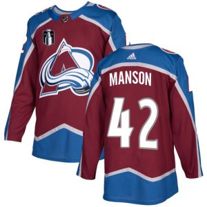 Alluring Adidas Avalanche #42 Josh Manson Burgundy Youth 2022 Stanley Cup Final Patch Home Authentic Stitched NHL Jersey for a valuable hockey collectible