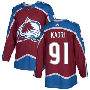 Alluring Adidas Avalanche #91 Nazem Kadri Burgundy Youth Home Authentic Stitched NHL Jersey for an exciting hockey game
