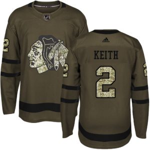 Alluring Adidas Blackhawks #2 Duncan Keith Green Salute to Service Stitched Youth NHL Jersey for a memorable sports moment
