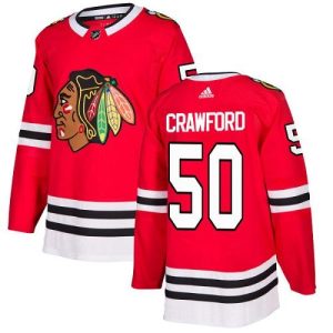 Alluring Adidas Blackhawks #50 Corey Crawford Red Home Authentic Stitched Youth NHL Jersey for die   hard Blackhawks fans