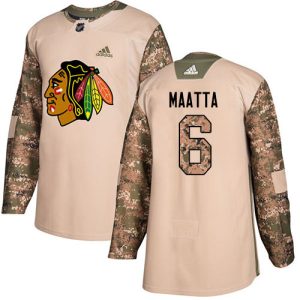 Alluring Adidas Blackhawks #6 Olli Maatta Camo Authentic 2017 Veterans Day Stitched Youth NHL Jersey for an exciting hockey game
