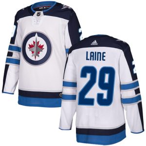 Alluring Adidas Jets #29 Patrik Laine White Road Authentic Stitched Youth NHL Jersey for top   notch game   day wear