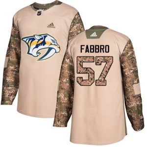 Alluring Adidas Predators #57 Dante Fabbro Camo Authentic 2017 Veterans Day Stitched NHL Jersey for die   hard Blackhawks fans
