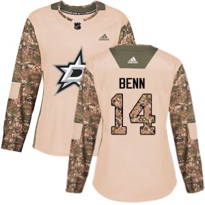Alluring Adidas Stars #14 Jamie Benn Camo Authentic 2017 Veterans Day Women's Stitched NHL Jersey to support your favorite players