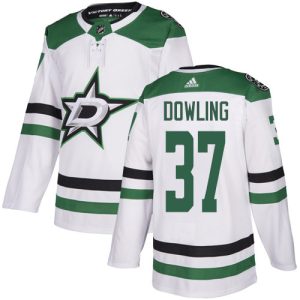 Alluring Adidas Stars #37 Justin Dowling White Road Authentic Youth Stitched NHL Jersey for true hockey enthusiasts