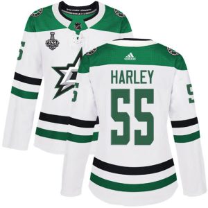 Alluring Adidas Stars #55 Thomas Harley White Road Authentic Women's 2020 Stanley Cup Final Stitched NHL Jersey for true hockey enthusiasts