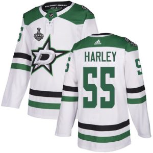 Alluring Adidas Stars #55 Thomas Harley White Road Authentic Youth 2020 Stanley Cup Final Stitched NHL Jersey to show your team love