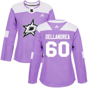 Alluring Adidas Stars #60 Ty Dellandrea Purple Authentic Fights Cancer Women's Stitched NHL Jersey to add to your hockey memorabilia collection
