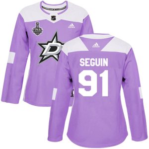 Alluring Adidas Stars #91 Tyler Seguin Purple Authentic Fights Cancer Women's 2020 Stanley Cup Final Stitched NHL Jersey for an exciting hockey game
