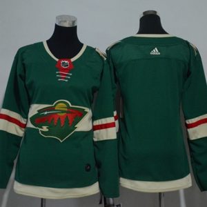 Alluring Adidas Wild Blank Green Home Authentic Women's Stitched NHL Jersey for die   hard Blackhawks fans