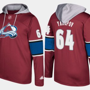 Alluring Avalanche #64 Nail Yakupov Burgundy Name And Number Hoodie to add to your hockey memorabilia collection