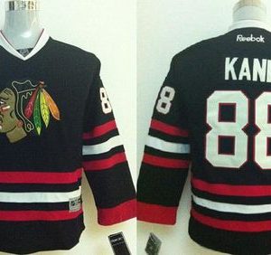 Alluring Blackhawks #88 Patrick Kane Stitched Black Youth NHL Jersey to show your team love