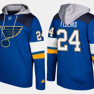 Alluring Blues #24 Bernie Federko Blue Name And Number Hoodie for a memorable sports moment
