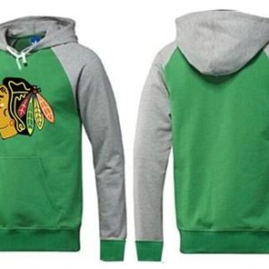 Alluring Chicago Blackhawks Pullover Hoodie Green & Red for true hockey enthusiasts