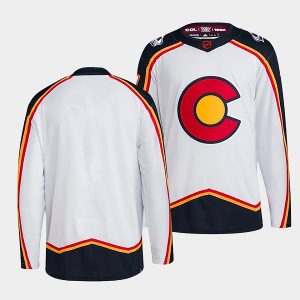 Alluring Colorado Avalanche Blank Men's adidas Reverse Retro 2.0 Authentic Player Jersey   White for top   notch game   day wear
