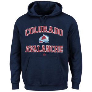 Alluring Colorado Avalanche Majestic Heart & Soul Hoodie Navy Blue for a valuable hockey collectible