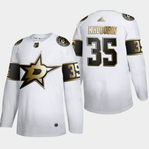Alluring Dallas Stars #35 Anton Khudobin Men's Adidas White Golden Edition Limited Stitched NHL Jersey? for a memorable sports moment