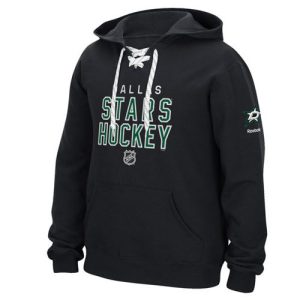Alluring Dallas Stars Reebok Stitch Em Up Lace Hoodie Black for an exciting hockey game