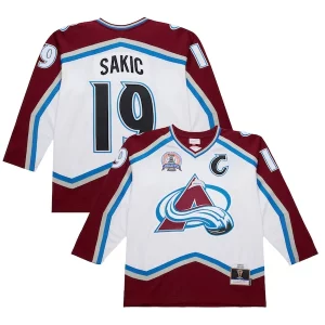 Alluring Joe Sakic Colorado Avalanche 2000 01 Power Play Jersey   White for true hockey enthusiasts