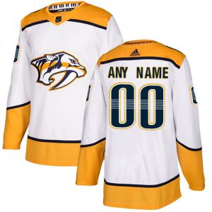 Alluring Men's Adidas Predators Personalized Authentic White Road NHL Jersey to stand out at the stadium