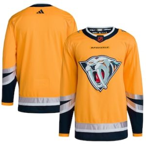 Alluring Nashville Predators Blank Men's adidas Reverse Retro 2.0 Authentic Player Jersey   Gold for an exciting hockey game