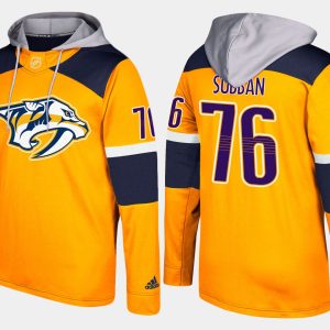 Alluring Predators #76 P.K Subban Yellow Name And Number Hoodie for an exciting hockey game