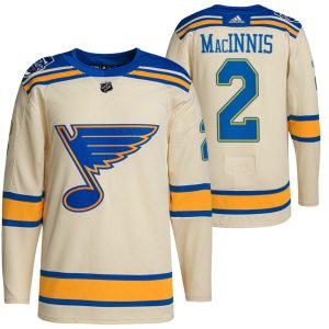 Alluring St. Louis Blues #2 Al Macinnis Men's Adidas 2022 Winter Classic NHL Authentic Jersey Cream for a memorable sports moment